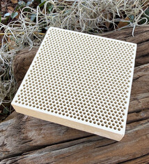 SB214 = Honeycomb Ceramic Solder Block 4'' x 4''