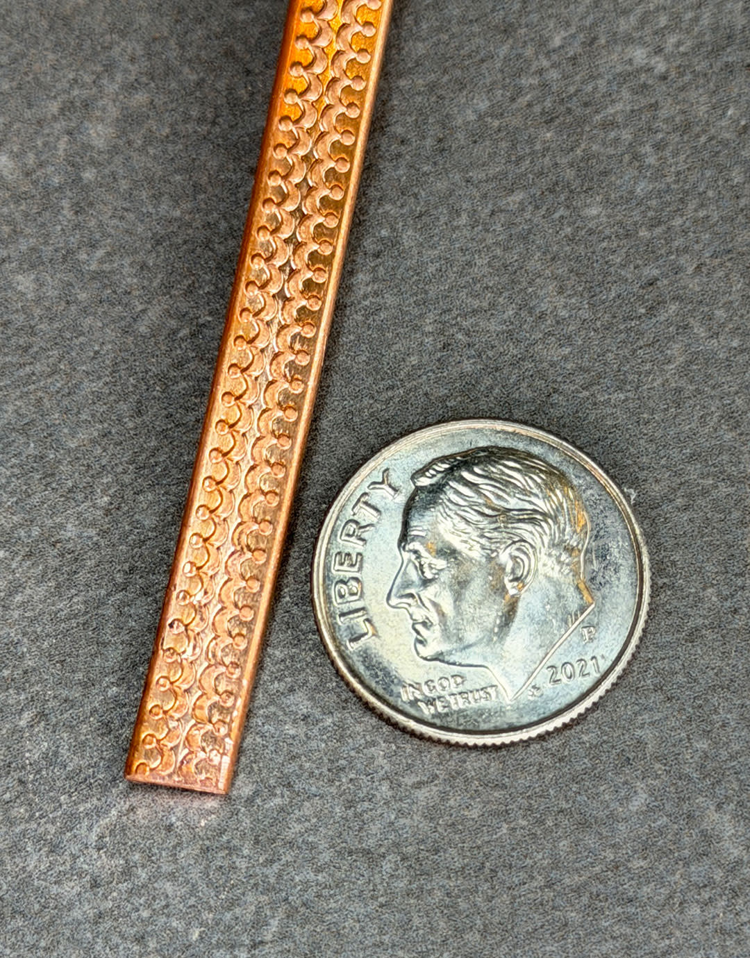 CPW109 = Copper Pattern Wire (5.6 x 1.6mm) = 1ft