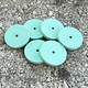 Dedeco ST9457 = Sunburst 7/8" x 1/8" Wheels - Light Green 14000grit (pkg/6)
