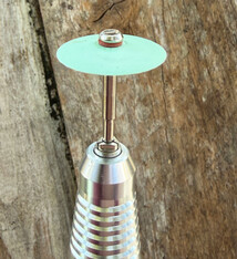 Dedeco ST9475 = Sunburst 7/8" x 1/8" Knife Wheels - Light Green 14000grit (pkg/6)