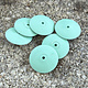 Dedeco ST9475 = Sunburst 7/8" x 1/8" Knife Wheels - Light Green 14000grit (pkg/6)