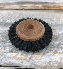 Grobet USA 16.380 = Wood Hub Bristle Brush 2 Rows 2" dia.