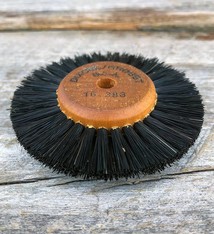 Grobet USA 16.383 = Wood Hub Bristle Brush 2 Rows 2-1/2'' dia.