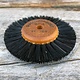 Grobet USA 16.383 = Wood Hub Bristle Brush 2 Rows 2-1/2'' dia.