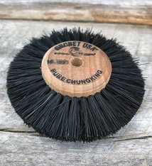 Grobet USA 16.390 = Wood Hub Bristle Brush 3 Rows 3" dia.