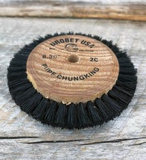 Grobet USA 16.397 = Wood Hub Bristle Brush 2 Rows 2-5/8'' dia.