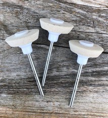 17.12402 = Mounted Felt Inverted Cone 3/32'' Shank (Pkg of 3)