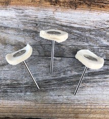 17.913 = Mounted Muslin Buff 1'' x 12ply (Pkg of 3)