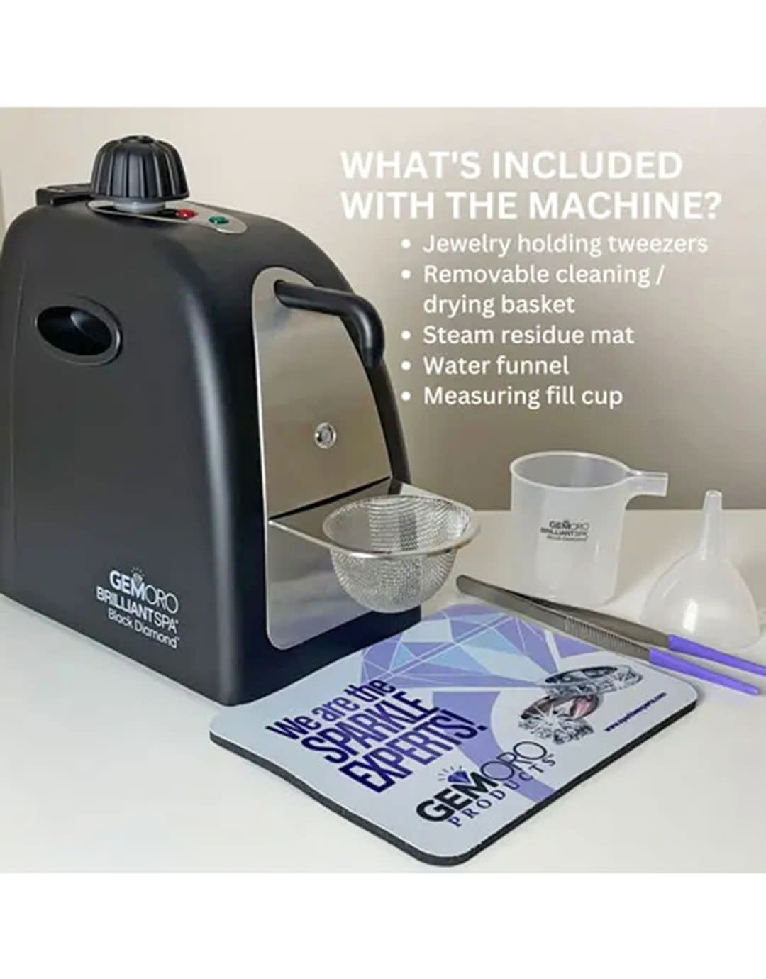 GemOro CL362 = GemOro Brilliant Spa Black Diamond Steam Cleaner