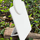 DCH6724 = White Leatherette Foldable Necklace Stand