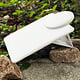 DCH6724 = White Leatherette Foldable Necklace Stand