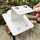 DCH6724 = White Leatherette Foldable Necklace Stand