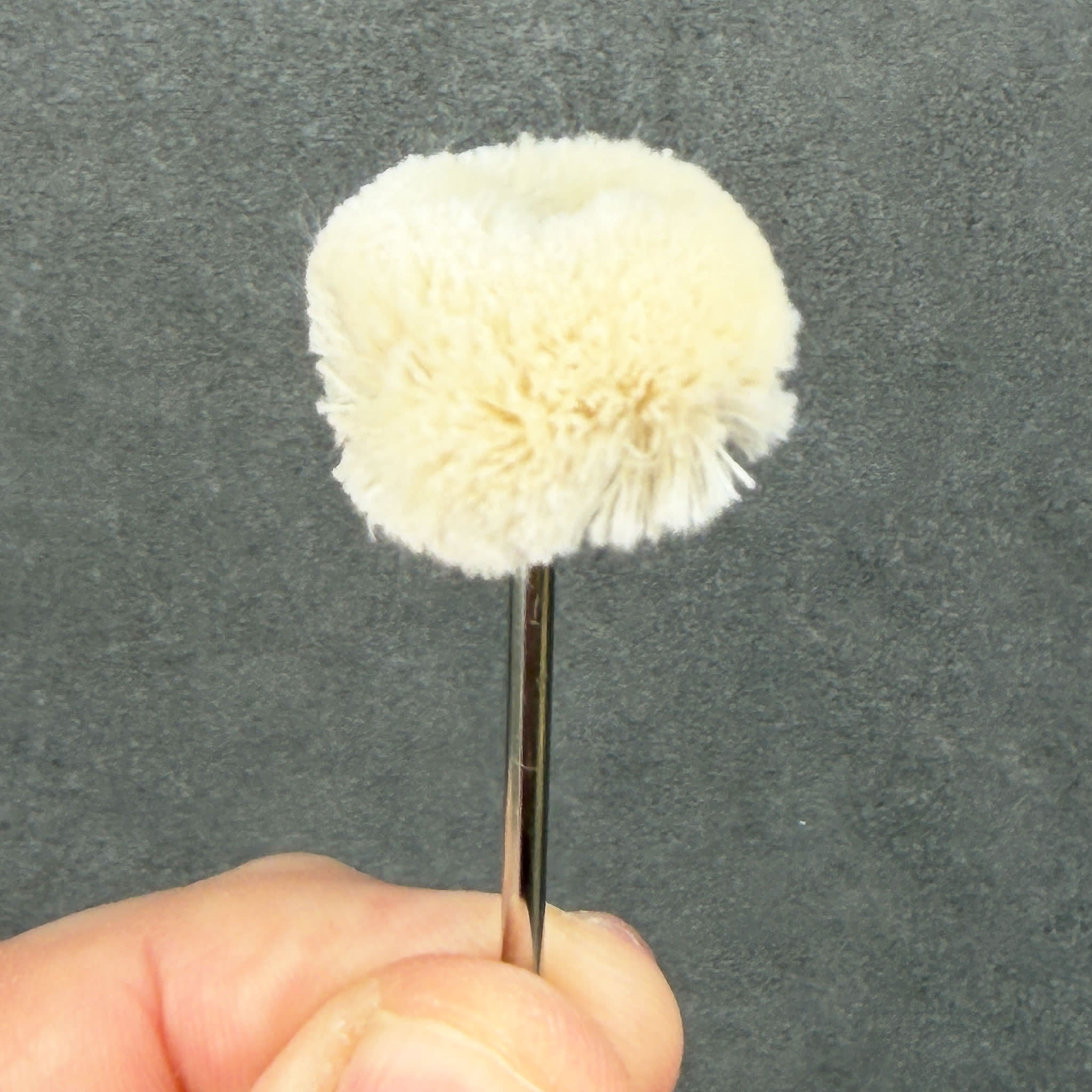 BF5704 = Mounted Cotton String Buff 1" dia. (Pkg/3)