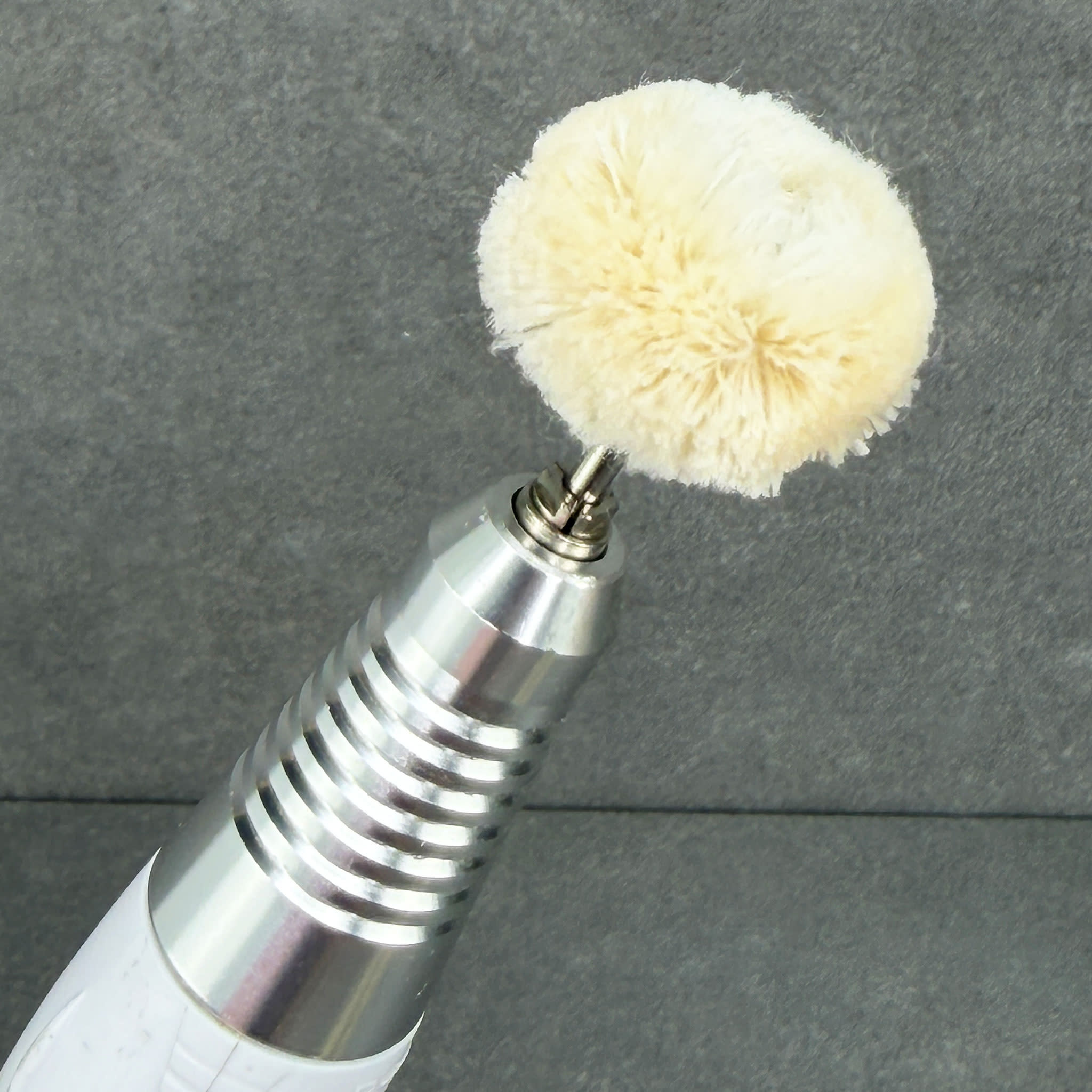 BF5704 = Mounted Cotton String Buff 1" dia. (Pkg/3)