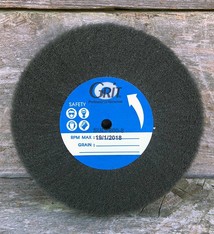 BF706 = Satin Finish Buff GREY ULTRA FINE 4" x 3/4"