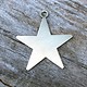 MSN53024 = Nickel Silver Shape - STAR with ONE RING 24ga  7/8''  (Pkg of 6)