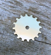 MSN56224 = Nickel Silver Shape - SOLID GEAR 24ga 3/4''  (Pkg of 6)