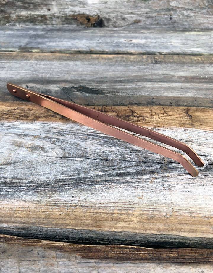 TW952 = Copper Tongs with Curved Tips