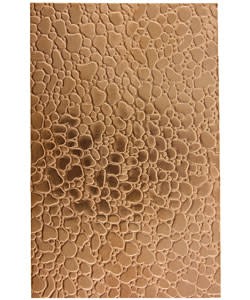 CSP209 "Small & Large Raindrop" Patterned Copper Sheet 2-1/2" Wide