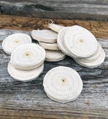 Grobet USA 17.617 = Unmounted Muslin Mini Buffs 1-1/4'' (Pkg of 6)
