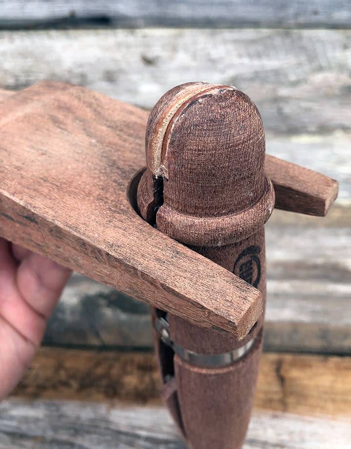 RN6531 = Mahogany Ring Clamp with Custom Bench Pin