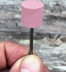 EVE Abrasives ST4278 = Mounted Silicone Cylinder 14x12mm Extra Fine Pink (Pkg of 5)