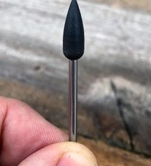 EVE Abrasives ST4281 = Mounted Silicone Point 5.5x15mm Medium Black (Pkg of 5)