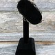 DBR1195 = Black Velvet Oval Bracelet T-Bar