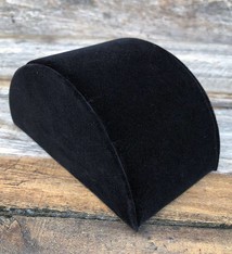 DBR1234 = Black Velvet Half Round Bracelet Display 3" Wide