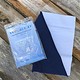 PS120 = Polishing Cloth 12'' x 15'' - 2 Part Blue & White