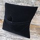 DIS1130 = Black Velvet Pillow for Watches or Bracelets 3''x3'' (Pkg of 5)