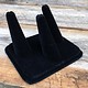 DRG1433 = Black Value Velvet Three Finger Ring Display 4'' x 3-1/8''