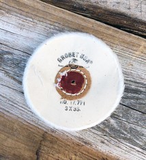 Grobet USA 17.771 = LEATHER CENTER MUSLIN BUFF 3'' UNSTITCHED