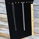 DCH1652 = VELVET NECKLACE & CHAIN EASEL BOARD with 18 HOOKS and COVER FLAP 9-1/2"wX14"h