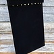 DCH1652 = VELVET NECKLACE & CHAIN EASEL BOARD with 18 HOOKS and COVER FLAP 9-1/2"wX14"h