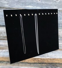 DCH1682 = Velvet Necklace Easel 12''H x 15''W with 15 Hooks
