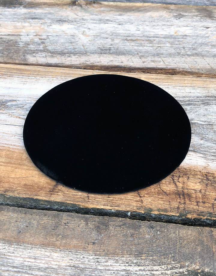 DIS1316 = Black Value Velvet Round Display Pad 5'' (Pkg of 3)