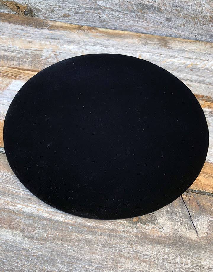 DIS1319 = Black Value Velvet Round Display Pad 11''