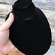 DCH1718 = Black Value Velvet Necklace Bust with Earring Flap & Ring Clip 4''H