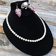DCH1718 = Black Value Velvet Necklace Bust with Earring Flap & Ring Clip 4''H