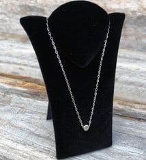 DCH1771 = Black Value Velvet Padded Chain Easel 3'' x 3-7/8''H  (Pkg of 3)