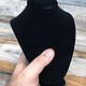 DCH1893 = Black Velvet Necklace Bust 7''H
