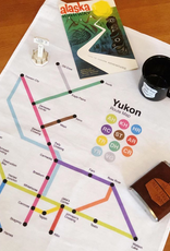 Route Map Tea Towel
