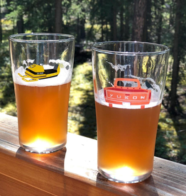 Yukon Snowmobile Beer Glass