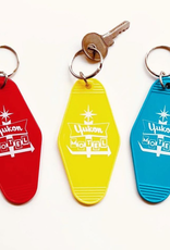 Yukon Motel Keychain-Red