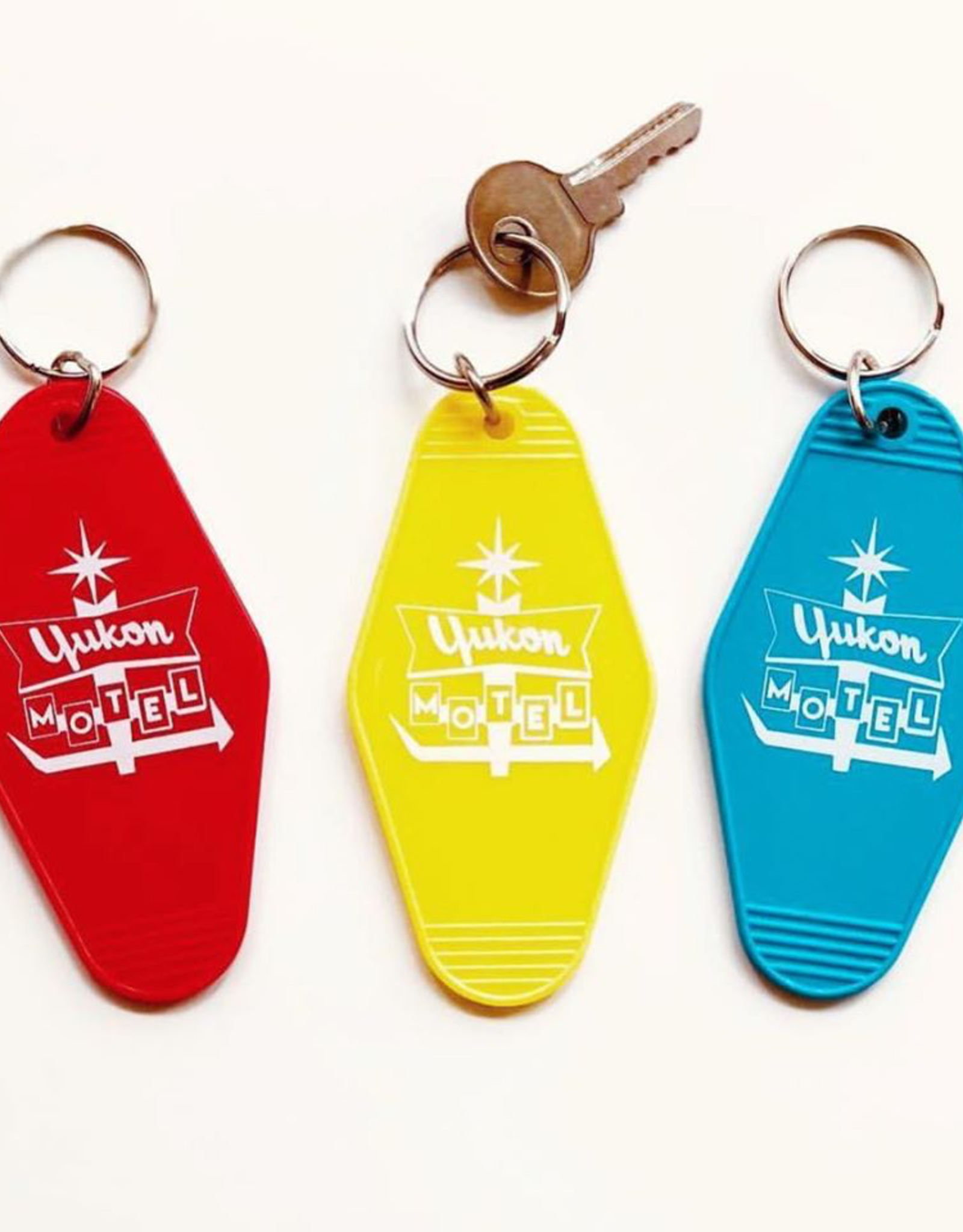 Yukon Motel Keychain-Red
