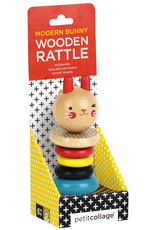 Modern Bunny Wood Rattle