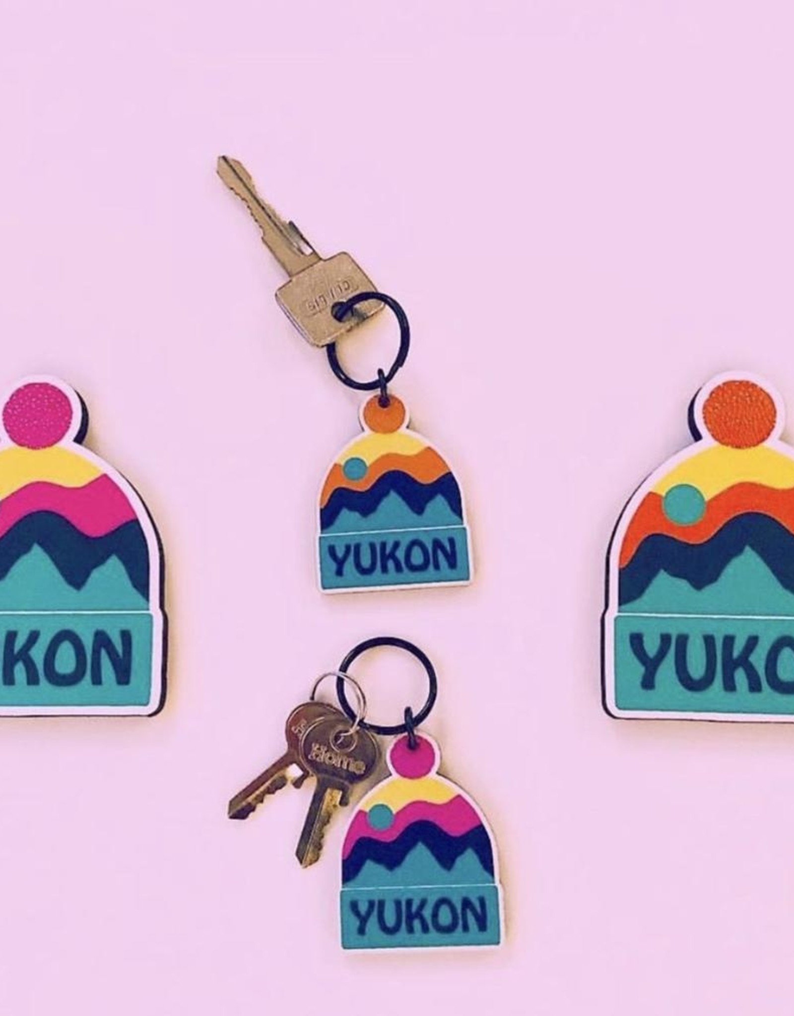 Yukon Toque Keychain-Orange