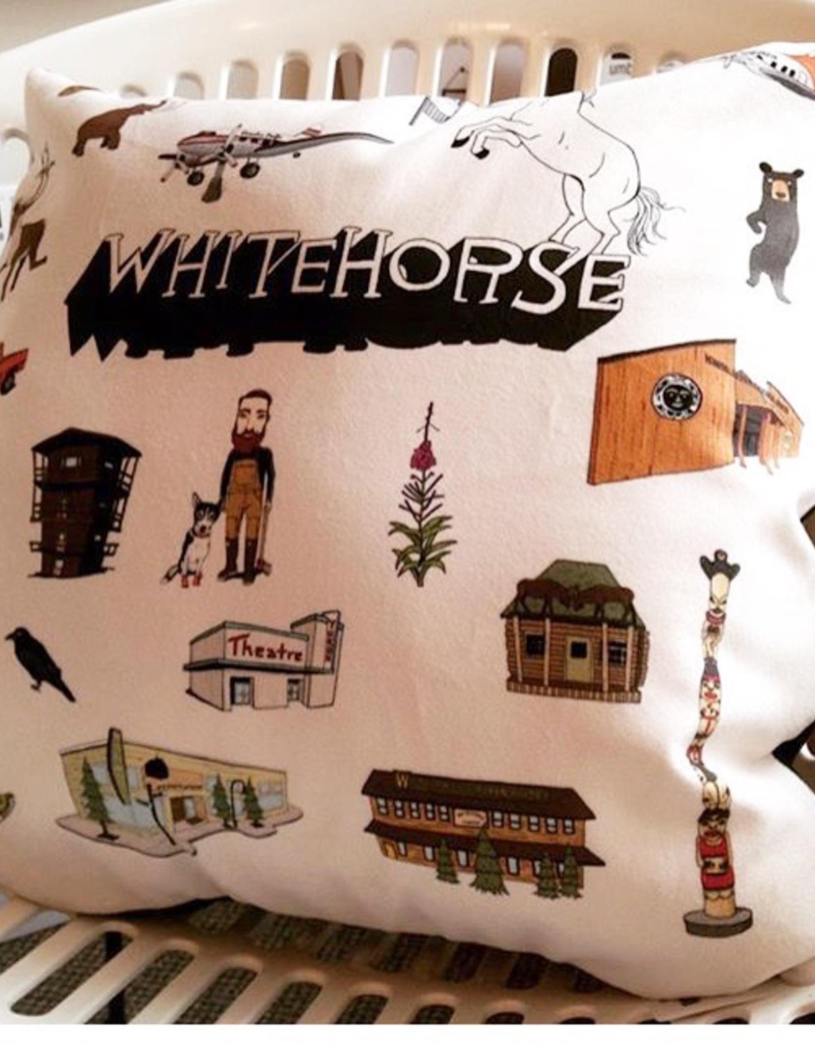 Whitehorse Landmarks Pillow
