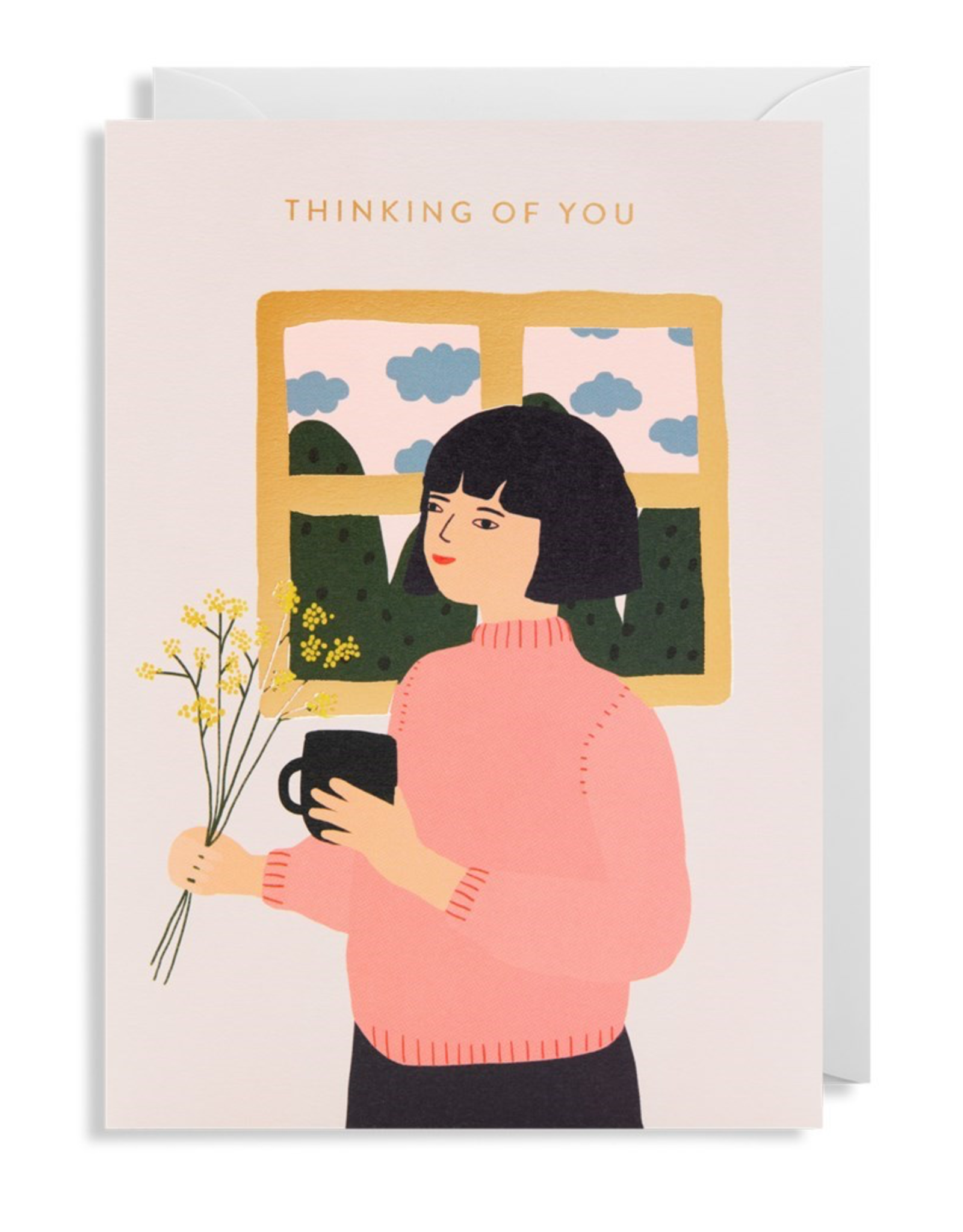 Thinking Of You Girl Card